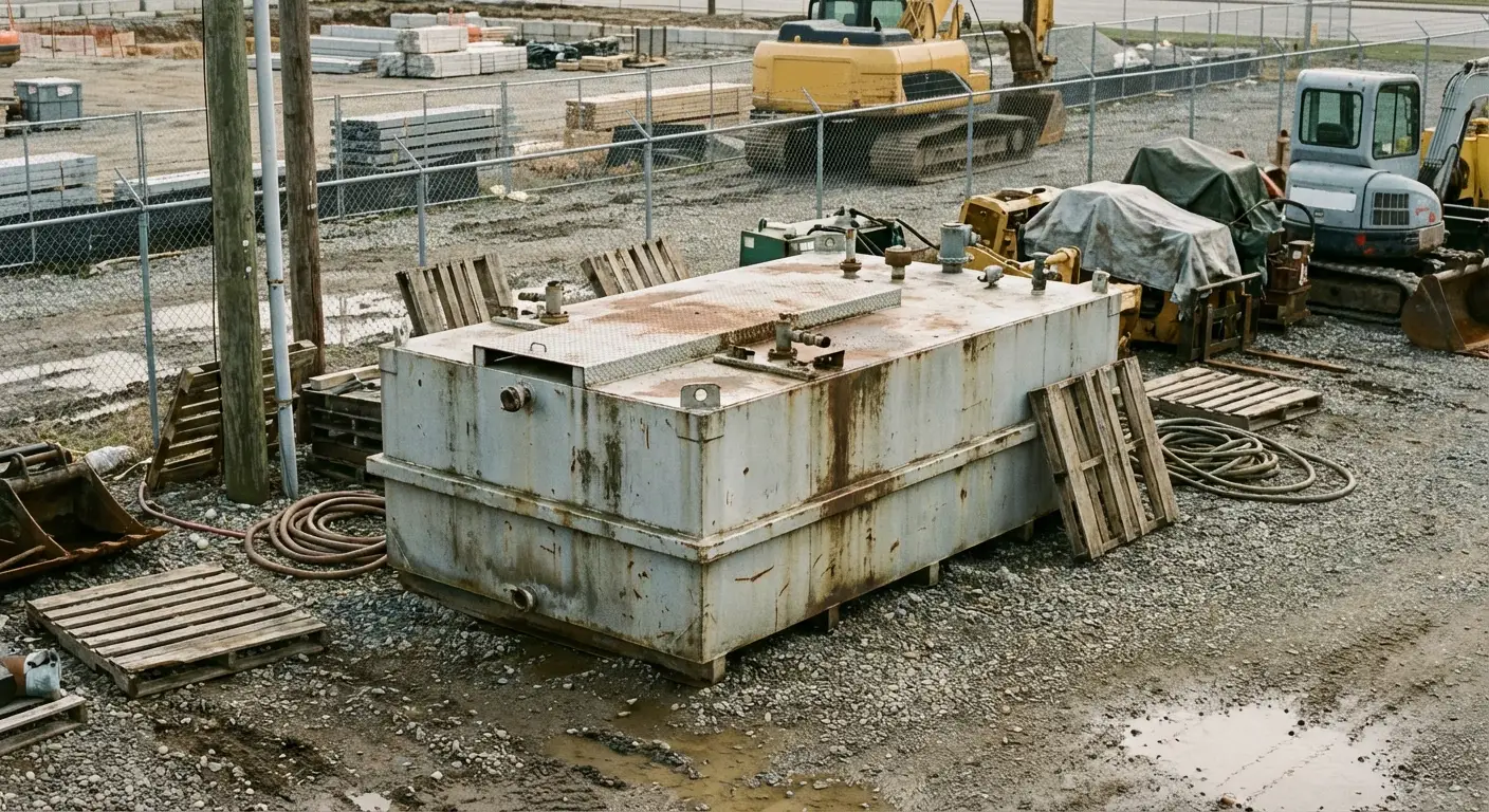 Double-wall generator fuel tank system with spill containment in National City, CA