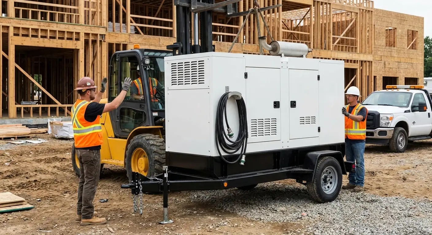 Construction generator deployment site in National City, CA