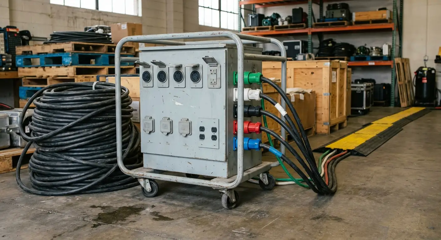 Commercial power distribution equipment ready for deployment in National City, CA