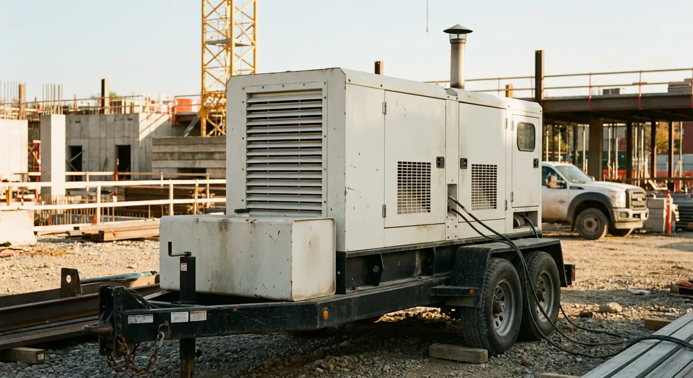 Construction generator rental background in National City, CA