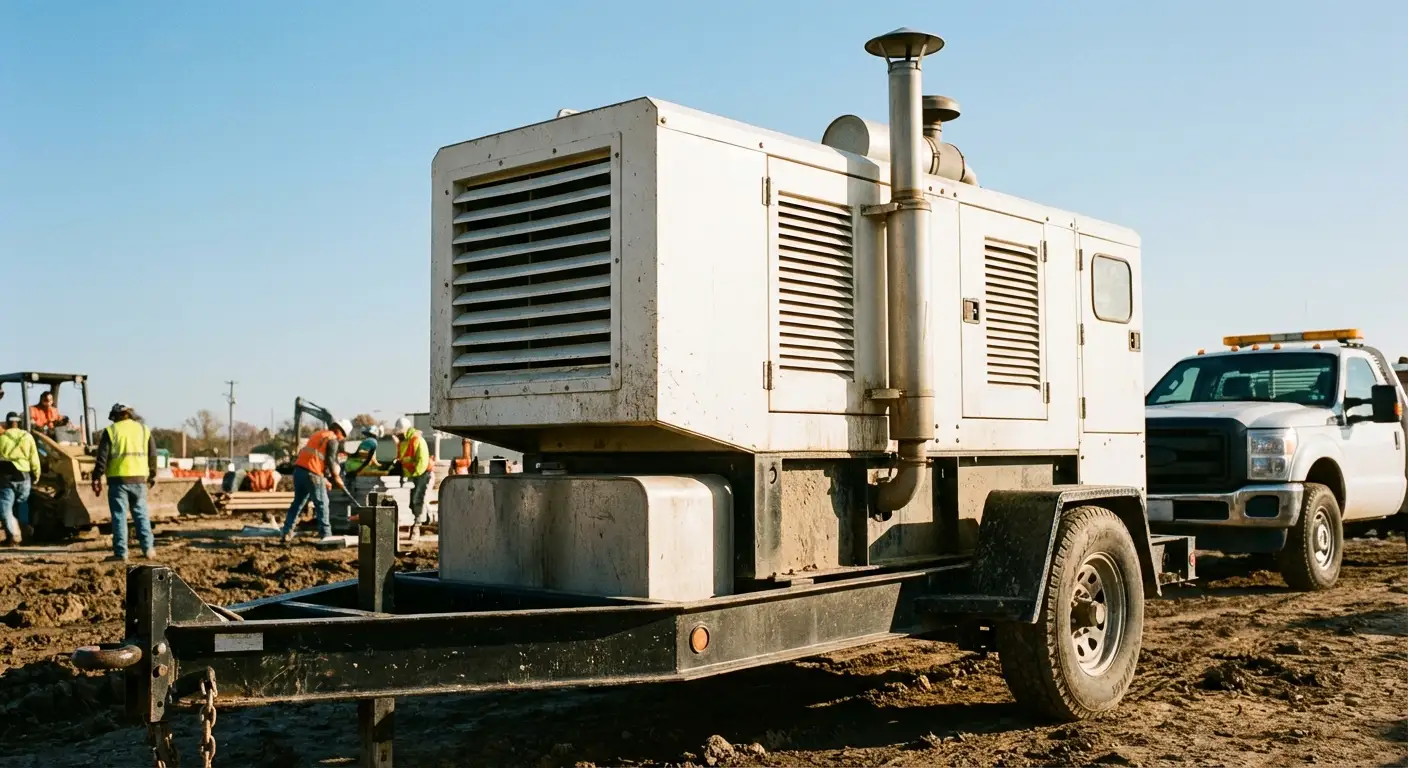 Industrial generator equipment on site in National City, CA
