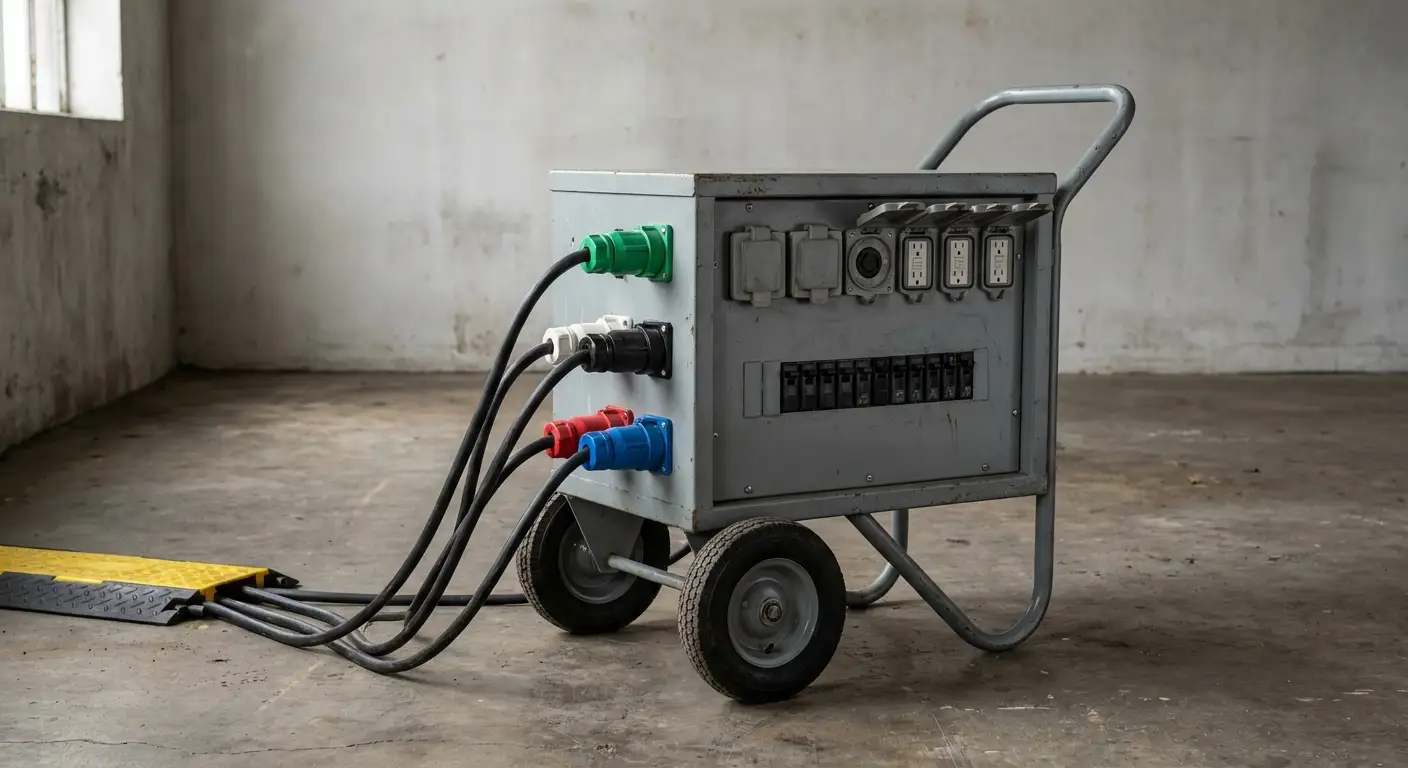 Temporary power distribution equipment in National City, CA