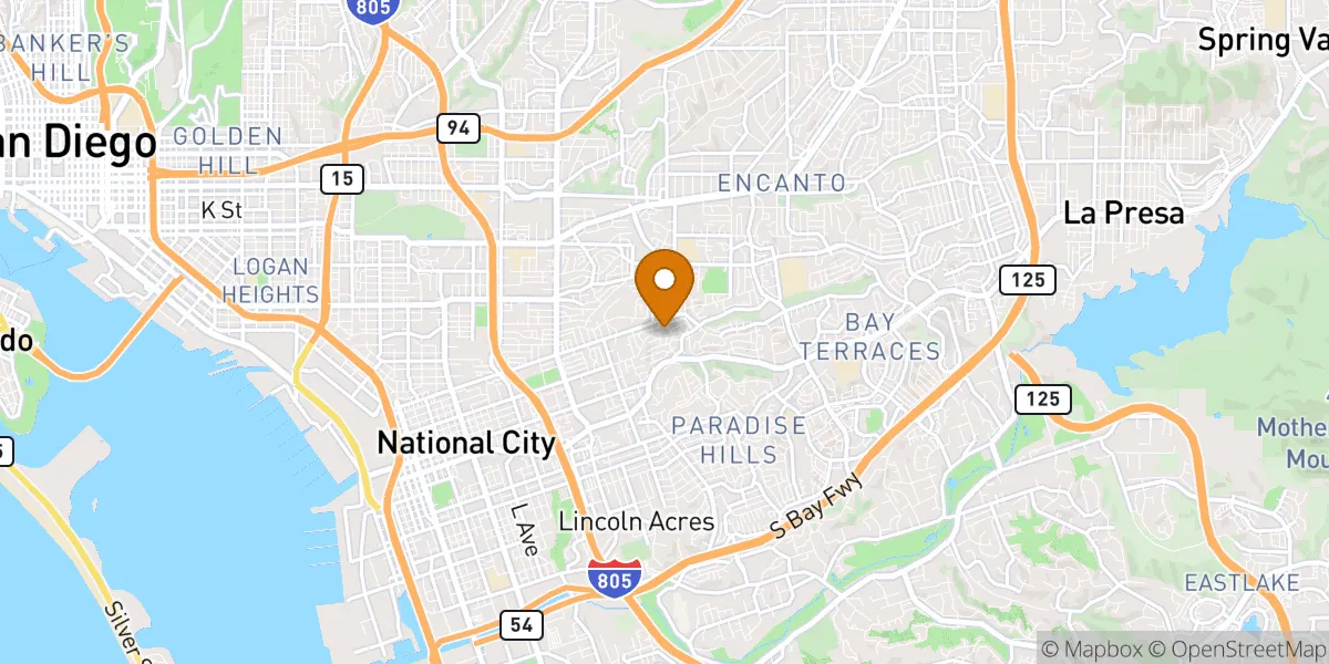 neighborhood map in National City, CA